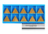 Accusize Industrial Tools Tpg321 Carbide Inserts - Tin Coated, 10 Pcs, 2127-1026x10