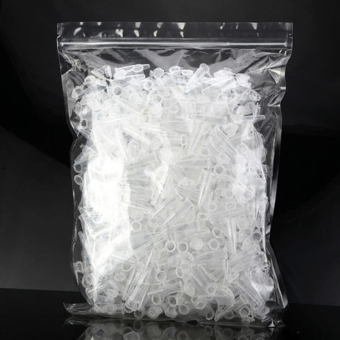 1.5ml Microcentrifuge Tubes 500pcs, EO Sterilized Plastic Vials with Caps for Sample Storage without Leakage