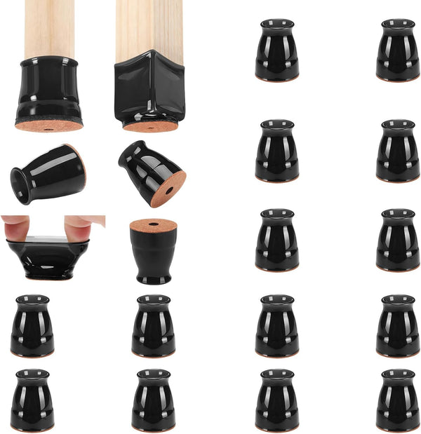 CHUNZEXI 16 Pack Extra Small Chair Leg Floor Protectors for Hardwood Floors,