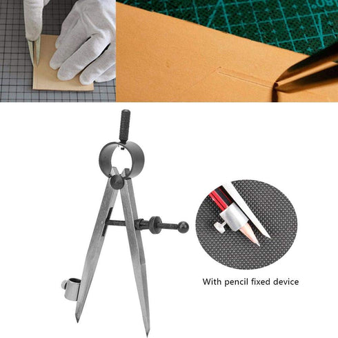 Wing Divider, Adjustable & Lockable Precision Spring Divider Caliper Compass for Metal Workpiece Processing