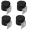 NUOBESTY 4pcs 1.5-inch Nylon Swivel Caster Wheels for Home Furniture Cart Replacement,