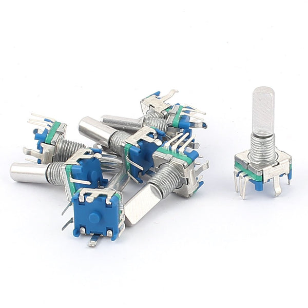 uxcell 7 Pcs 20 Points D Shaft Rotary Encoder Switch, 360 Degree, 6 mm