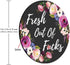 Smooffly Funny Circular Mousepad, Fresh Out of f CKS Round Mouse Pad, Cute Desk Accessory, Size 7.9 x 7.9 x 0.12 Inch