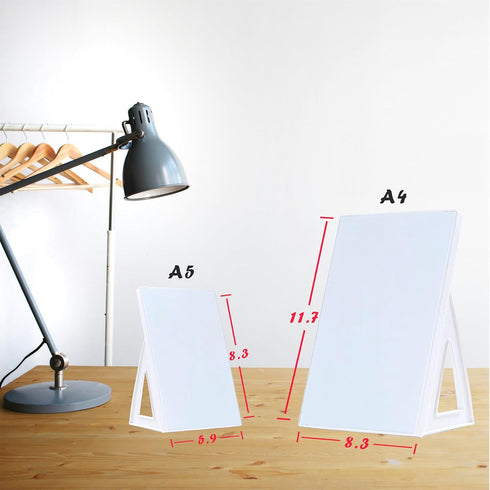 Small Whiteboard with Stand, A4 Size 11.7 x 8.3 Inches with Two Dry Erase Markers