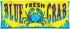 Stellar Displays FRESH BLUE Crab Banner (2ft X 5ft) Seafood Sign Fish Display Colorful