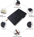 Black A5 Lined Leather Journal Notebook, Personalized Hardcover Set with Pen & Gift Box, 100 Pages for Daily Diary