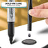 Permanent Markers - 120 Pack Quick Drying Waterproof Office Supplies, Durable for Glass, Tiles, Cloth (Gray Shell)