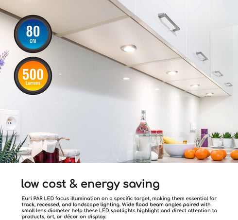 Euri Lighting EP16-7W5020eG-2 Dimmable LED PAR16, GU10 Base, 7W (50W Equal), 500lm, 2700K Warm White, 2 Count