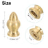 PATIKIL 17.5 31mm 3 Set x Lamp Finials Caps Knob, Solid Brass Lamp Shade Top Decoration Screw Cap Nuts with Brass