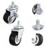 4pcs ULTECHNOVO Swivel Casters Heavy Duty Locking Caster Wheels Wheel Furniture Movers Quiet Rolling for Carts