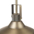 65475 1-Light GLOBE Electric Pendant Light Fixture, Matte Brass, Textured Socket, Dining Room Fixture, Kitchen Island