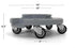 5 460 Lb. Trash Can Dolly | Heavy-Duty Plastic | Casters | Foot Stabilizer | Capacity