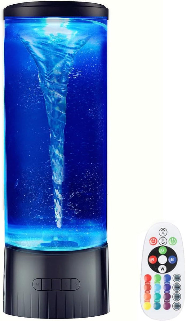 COLORLIFE LED Twister Hurricane Lamp - Large LED Sensory Vortex Light for