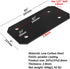 4 Pcs Flat Strong Strap Mending Plate, Black, 9-3/4" x 5" for Furniture Repair