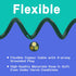 6 Ft Outdoor Extension Cord for Christmas Decorations, 16/3 SJTW Waterproof Power Cable with 3 Prong Plug
