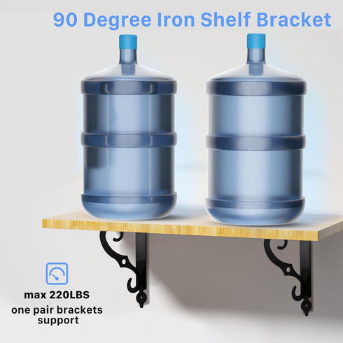 Tivcck 10 Pack Brackets,7.4Inch Decorative Shelf Wall Mounted L Shape Shelf Bracket,Heavy Duty Shelf Brackets