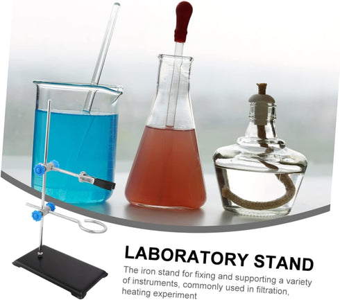 Mobestech Iron Stand Mini Clamps Micro Set, Miniature Tools Lab Condenser Clamp Chemistry Equipment