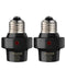 Light Sensor Socket, E26/E27 Light Bulb Socket, Automatic Dusk to Dawn Photocell
