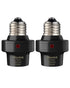 Light Sensor Socket, E26/E27 Light Bulb Socket, Automatic Dusk to Dawn Photocell