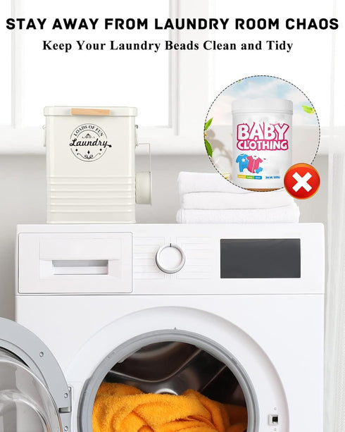 Laundry Detergent Powder Container Dispenser Holder for Laundry Room Organization. Metal Laundry Soap Dispenser