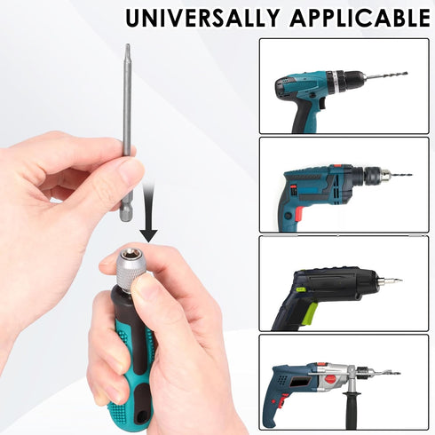 23pcs Set, Set (11x4" 11x8") T6-T40 S2 Torx Screwdriver Tamper Proof Torx Bit + With Bit Holder Ultra-Long Security