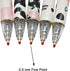 Maydahui 42PCS Cute Milk Cow Gel Pen, Cartoon Animal Pens, Retractable Printing Pen, Black Ink for Office Supply
