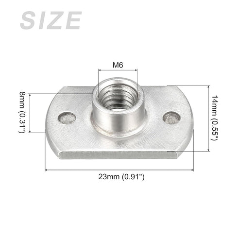 METALLIXITY Spot Weld Nuts (M6) 10Pcs, Carbon Steel Double Tab Fastener Nut for Industrial Building