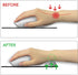 Ergonomic Mouse Pad with Wrist Support, Black Cat Gaming Mousepad with Non-Slip Base for Office Supplies