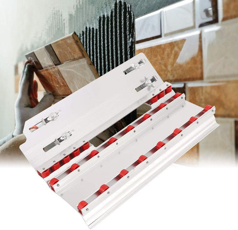 Tile Chamfering Tool, 45 Degree 25.1cm / 10.0in Aluminum Alloy Multifunction Ceramic Tile Chamfering Device Stone Exposed Outside Corner Cutting Machine Tool