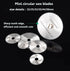 Cutting Wheel Set for Dremel Rotary Tool, HSS Circular Saw Blades, Resin Cutting Discs, 545 Diamond Wheel, 1/8" Shank