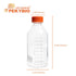 Glass Media Bottle 1000ml, Round Storage Bottles, 3.3 Borosilicate Glass with PP GL45 Screw Cap, 1 Piece
