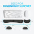 Set KLIM Mouse & Keyboard Wrist Rest - Silky Gel Memory Foam - Ergonomic Wrist Rest for Computer Keyboard, Wrist Pad