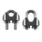 20PCS 1/8 Inch M3 Stainless Steel Wire Rope Cable Clip Clamp