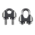 20PCS 1/8 Inch M3 Stainless Steel Wire Rope Cable Clip Clamp