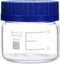 Moonetto 4 Pack 150 mL Wide Mouth Graduated Round Borosilicate Lab Glass Bottle with GL70 Blue Cap