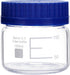 Lab Media Storage Reagent Wide Mouth Bottles, Borosilicate Glass Graduated GL70 Screw Cap, Pack of 4, 150ml