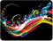Standard 9.5 x 7.9 Inch Rainbow Music Note Mouse Pad