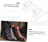 2pcs PRETYZOOM Acrylic High Heel Display Stands for Retail Shop Transparent Shoe Racks for Sneakers and High Heels