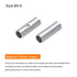 MECCANIXITY 75Pcs Non Insulated Butt Connectors 8AWG Wire Connector BN-8 for Electrical Crimp Ferrule Terminals