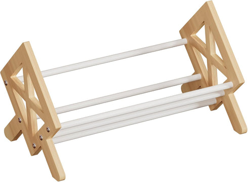 Wood Desktop Bookshelf Organizer - Tilting Bookcase for Books/CDs/Magazine Display, Office Tabletop Storage Rack (White)