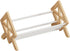 Wood Desktop Bookshelf Organizer - Tilting Bookcase for Books/CDs/Magazine Display, Office Tabletop Storage Rack (White)