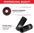 4-Piece 1/2 Inch Set,CR-MO 6-Point 17-19-21-22mm Set Drive Impact Socket Steel Deep Socket,Metric Hexagon Deep Socket