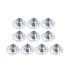 uxcell M10x25x1.8mm Brad Hole Tee Nut - Carbon Steel T-Nuts Furniture Hardware, 10pcs