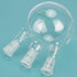 Three Neck Round Bottom Flask, Glass 3-Neck Boiling Flask with 24/40 Standard Taper Joint, 1000 mL