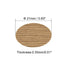 uxcell Self Adhesive Screw Hole Covers Stickers - Textured Plastic for Wood Furniture Cabinet Shelve Plate 21mm Dia