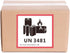 Hybsk Lithium Ion Battery Transport Caution Warning Labels, 50 Adhesive Stickers (4.7" x 4.3", UN3481)