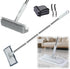 4 in 1 Disposable Dust Mop with Squeegee & Floor Scrub Brush