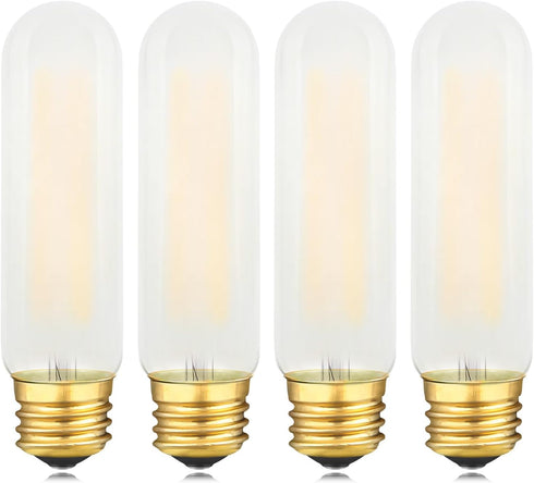 Frosted T10 LED Bulb 40W Equivalent, 2700K Warm White, 4 Watts E26