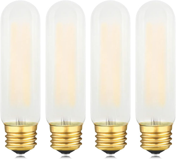 Frosted T10 LED Bulb 40W Equivalent, 2700K Warm White, 4 Watts E26