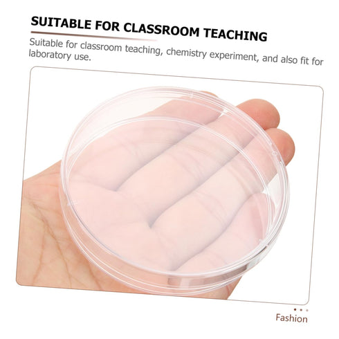 Healeved 10pcs Petri Dishes with Lid, Culture Plate for Blood Samples, Agar Plates, Plastic Disposable